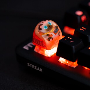 Dwarf Factory X Loeya暹罗猫猫手工树脂客制化卡通Cheey键帽