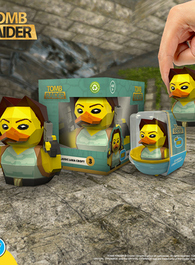 Tubbz Tomb Raider Lara Croft古墓丽影劳拉小黄鸭卡通手办公仔1