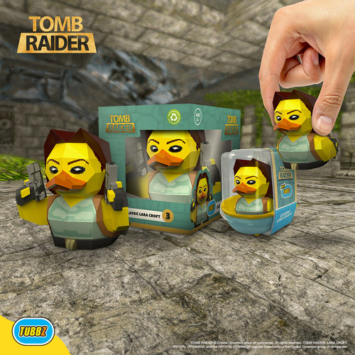 Tubbz Tomb Raider Lara Croft古墓丽影劳拉小黄鸭卡通手办公仔1