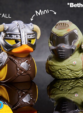 Tubbz小黄鸭DOOM Slayer毁灭战士游戏周边模型动漫手办玩具玩偶1