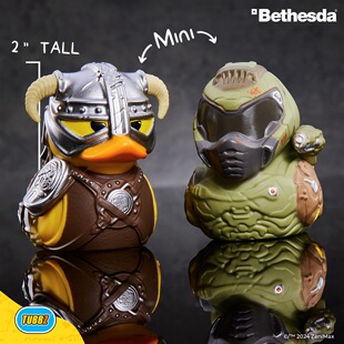 Tubbz小黄鸭DOOM Slayer毁灭战士游戏周边模型动漫手办玩具玩偶1