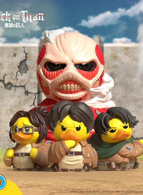 Tubbz小黄鸭Attack on Titan进击的巨人利威尔漫画手办公仔模型