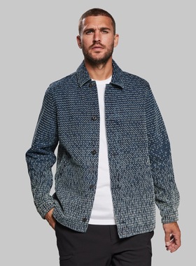 Vollebak SASHIKO Chore Jacket日式纯棉刺子绣耐磨保暖工装夹克