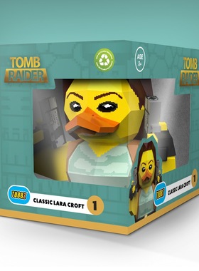 Tubbz Tomb Raider古墓丽影劳拉周边小黄鸭模型玩具手办公仔玩偶3