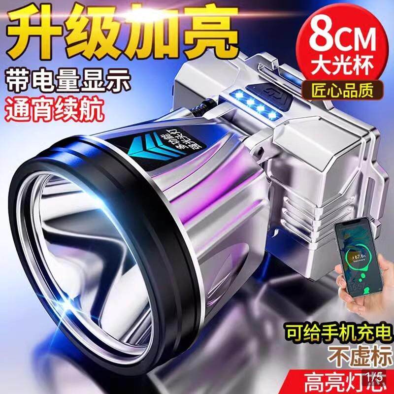 镭射激光炮头灯手电孟惠好物甄选强光夜钓头灯超亮矿灯户外应急灯