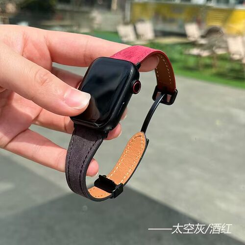 绒毛拼皮质表带其他家简约小米