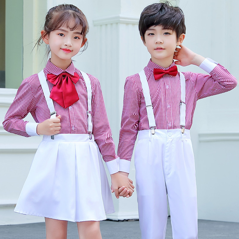 儿童合唱演出服幼儿园男毕业照