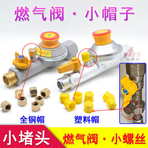 天燃气自闭阀小帽子堵头螺丝