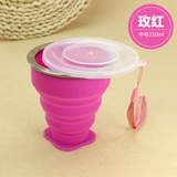 Силиконовая портативная складная зубная щетка для путешествий