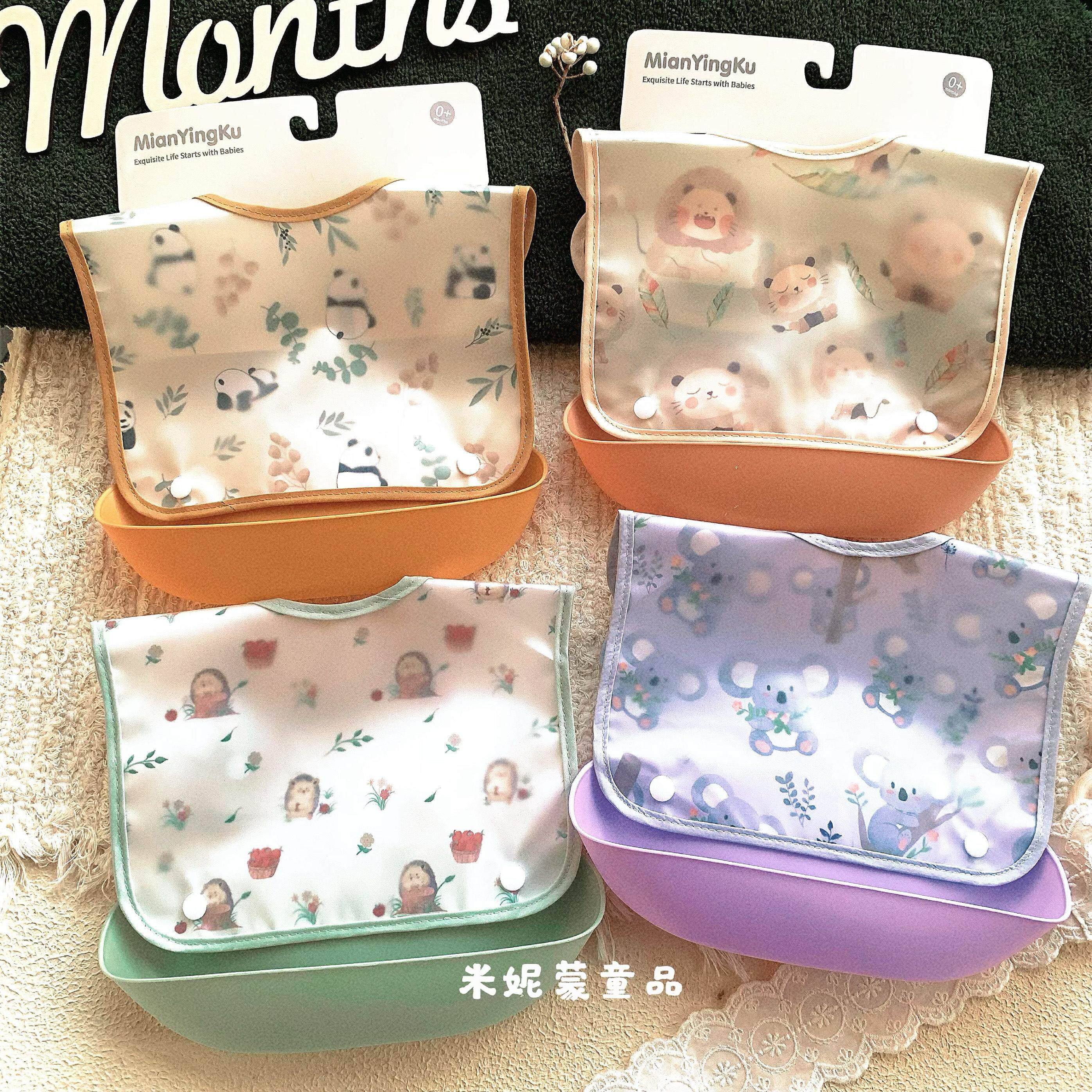 宝宝吃饭围兜可拆卸立体防水儿童食饭兜婴儿防脏防漏幼儿辅食神器