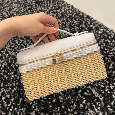 饭盒包藤编编织盒子化妆包竹编包