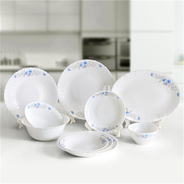 耐高温圆形菜碟陶瓷餐具