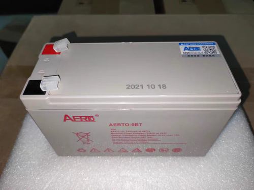 艾亚特蓄电池AERTO-9BT直流屏12V9AH机房UPS主机EPS消防/通讯