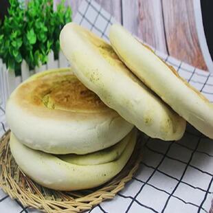 甘肃特产白锅盔苦豆饼无油地方小吃450g*3个装美味锅盔