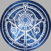 12款 蓝色星空罗盘星座图案婚礼道具PSD素材a140