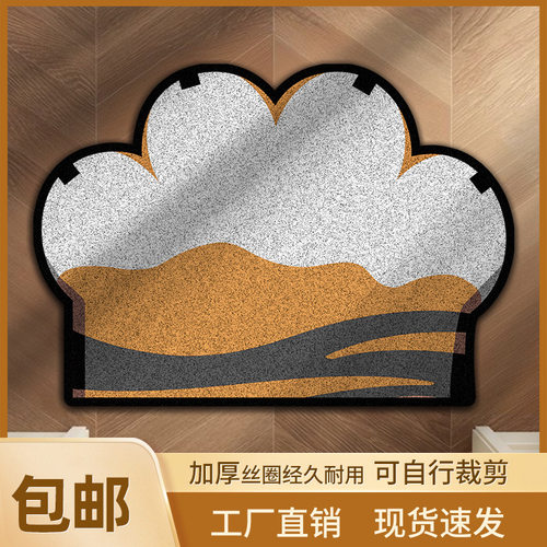 卡通猫爪入户门地垫家用