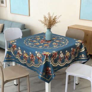 正方防水桌布八仙桌麻将桌免洗正方形纱线桌布茶几布防油防烫桌布