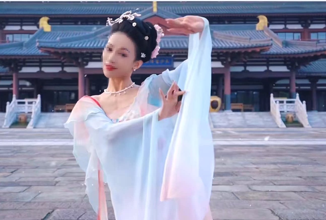 古典汉唐舞表演服古风纱衣夏辉女儿情同款飘逸身韵练功演出服装女