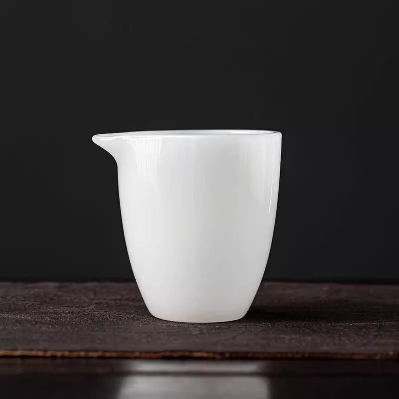 冰种琉璃茶具功夫茶杯家用轻奢高档白玉羊脂玉套装茶壶办公室会客