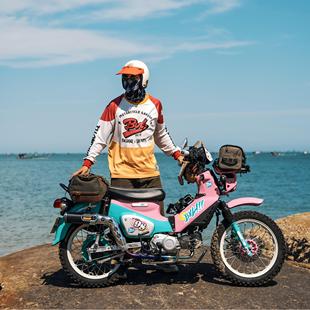 BVL幼兽一体坐垫适用本田幼兽CC110改装座垫一体坐垫复古原创设计