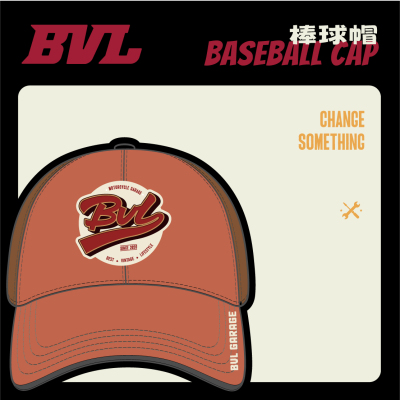 BVL美式复古棒球帽鸭舌遮阳帽