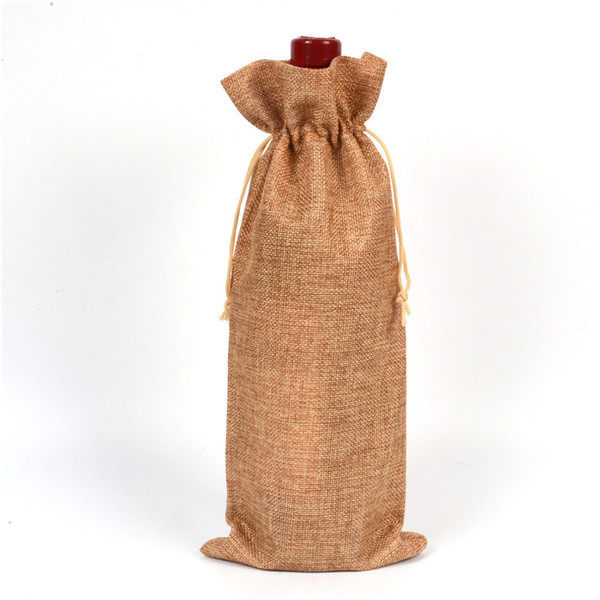 麻布红酒袋 葡萄酒 酒瓶防尘罩抽绳束口红酒袋子环保收纳袋礼品袋