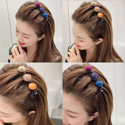 夹子头饰韩版边夹编发编织发卡