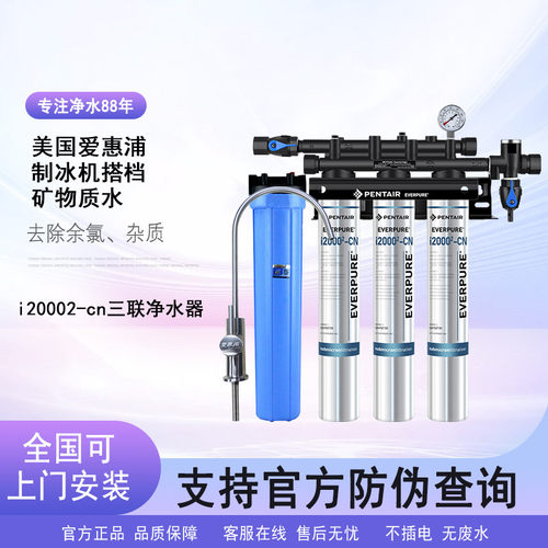EVERPURE 爱惠浦直饮系统 Insurice 3-i20002  mc2 叁头制冰机用
