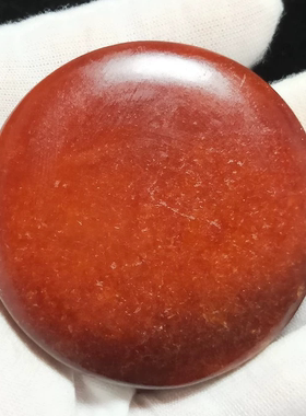 82.71克和田玉红玉籽料手镯芯A01玉质细润正宗墨玉河红沁手把件