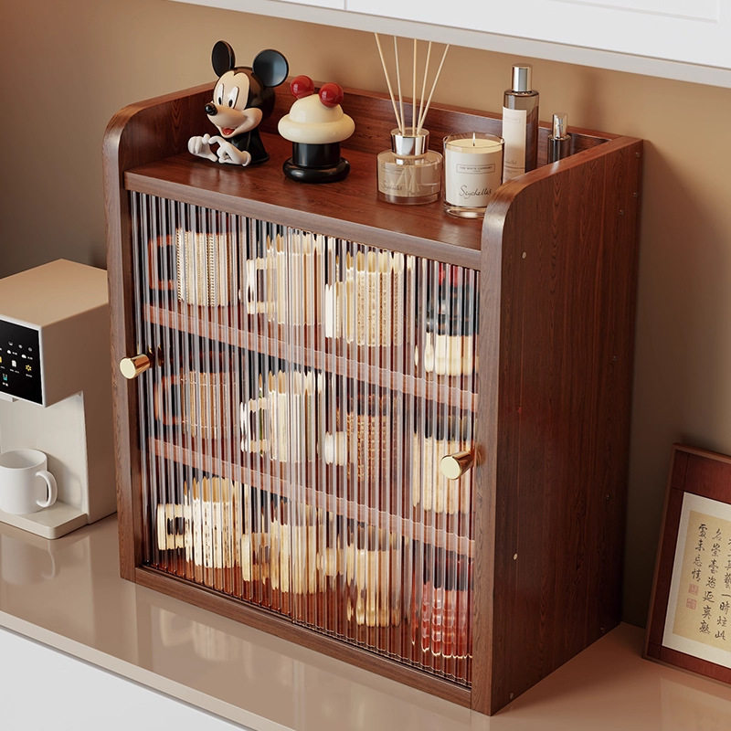 实木杯架杯子收纳置物架桌面茶杯具咖啡杯水杯餐桌台面防尘餐边柜