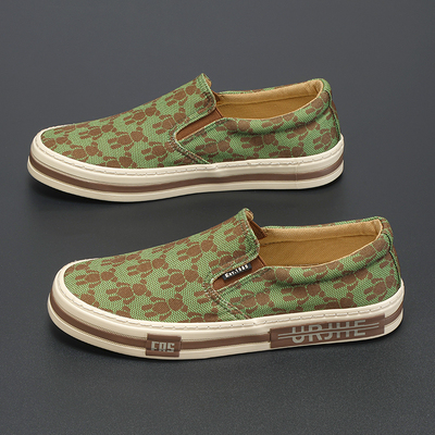 2025春秋新款一脚蹬帆布鞋