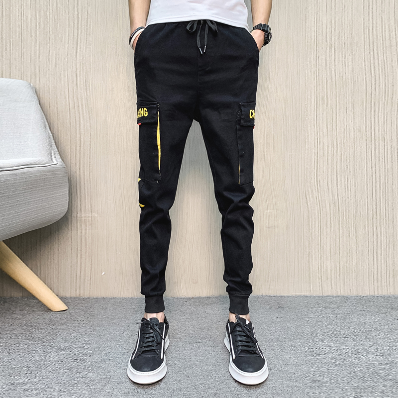 Social trend Youth Large Men's casual pants overalls men's trousers