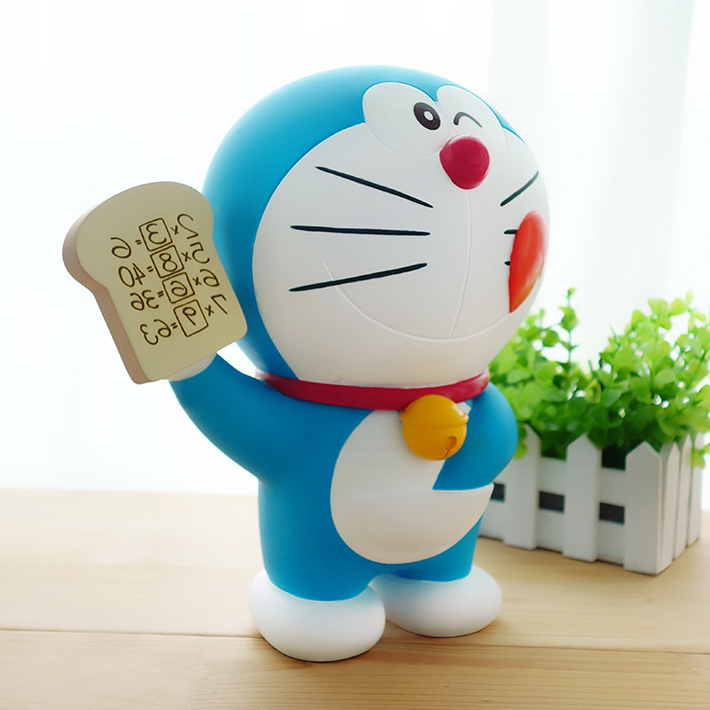 正版哆啦a梦机器猫记忆面包便利贴公仔摆件手办