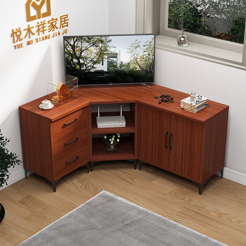 实木转角电视柜墙角柜