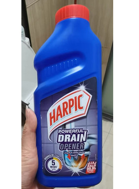 亮湃HARPIC管道疏通剂强力溶解厨房通下水道油污疏通剂液体500ml