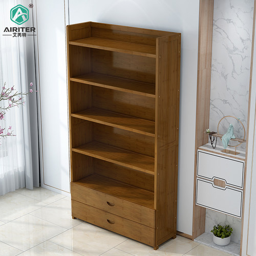 实木学生桌上多层置物架省空间