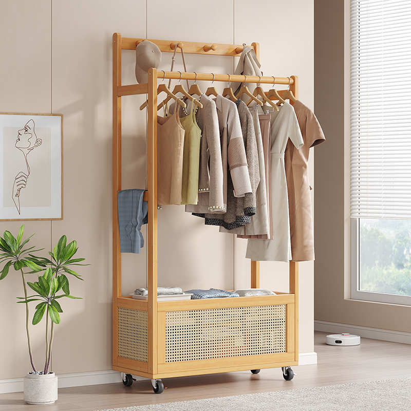 艾芮特可移动楠竹衣帽架