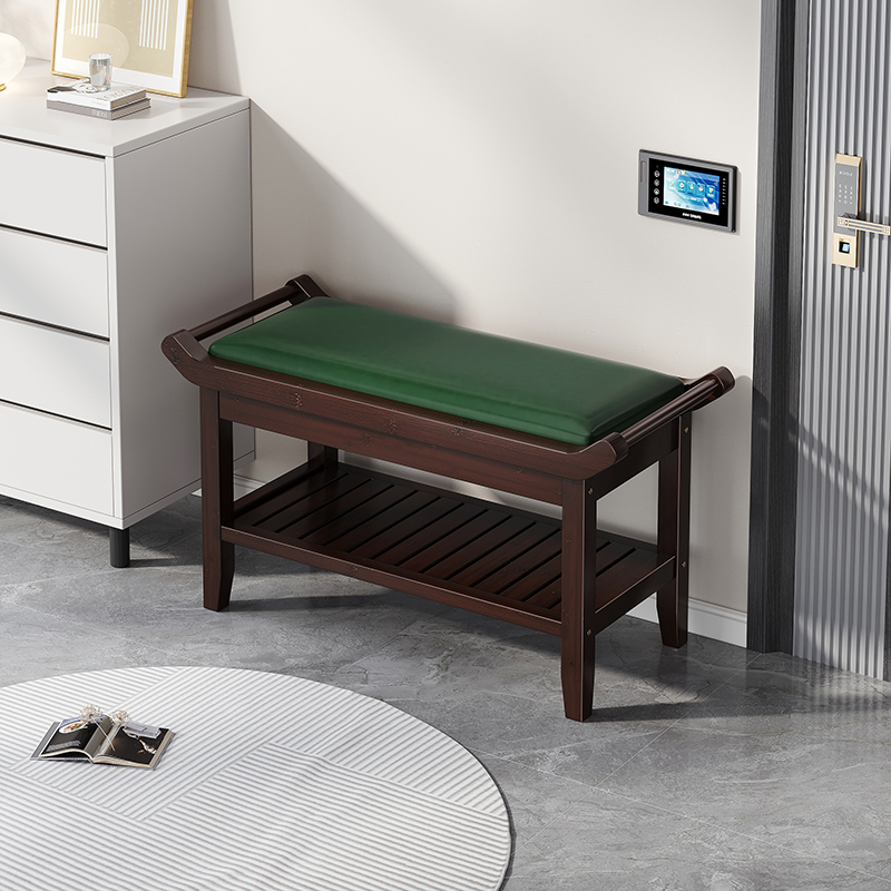 高端入户换鞋凳家用门口可坐鞋柜坐凳一体软包穿鞋凳新款2025爆款