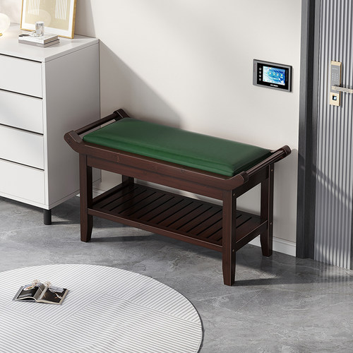 高端入户换鞋凳家用门口可坐鞋柜坐凳一体软包穿鞋凳新款2025爆款