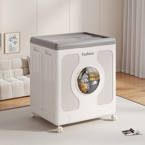 翻盖衣服收纳箱家用超大