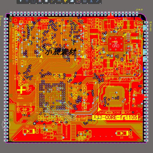 [方案]全志A33核心板电路图设计原理图pcb资料altium designer