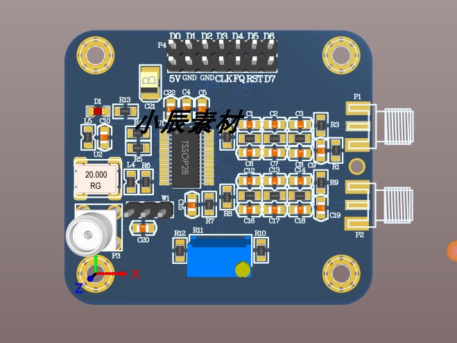 AD9850/AD9851原理图+PCB+(51+32)程序源码