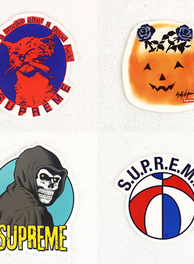 Supreme DIY贴纸行李箱笔记本手机电脑个性卡通可爱装饰贴纸车贴