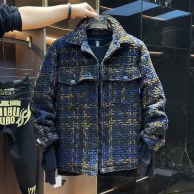 秋冬夹棉加厚防寒保暖翻领夹克