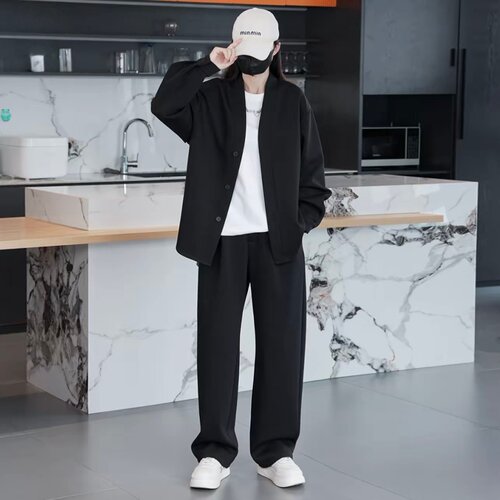 春季美式潮牌高级感休闲运动套装