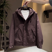 工装 户外百搭美式 冲锋衣 潮牌二棉连帽夹克外套男女同款 2026秋冬季