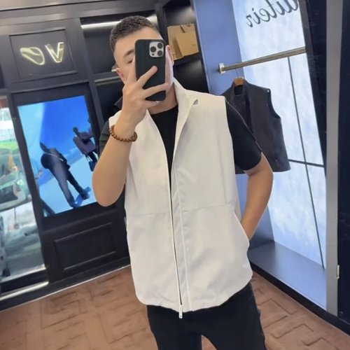 秋冬男士高档轻奢立领马甲外套