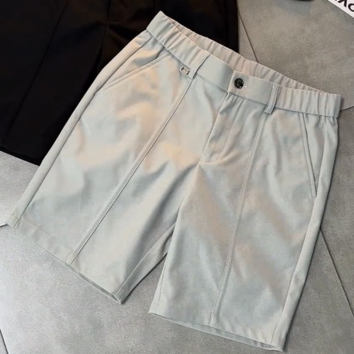 夏季重磅斜纹棉肌理感五分短裤男