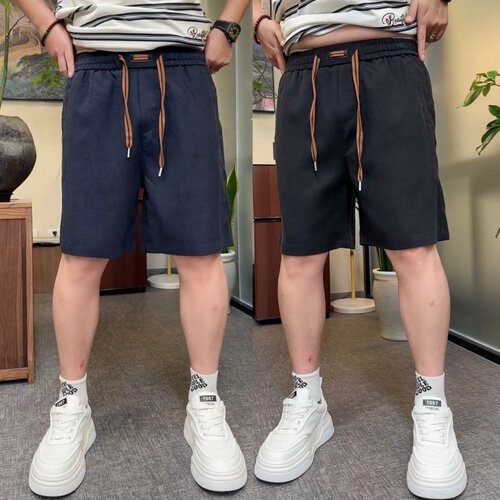 夏季薄款老钱风凉感透气休闲短裤