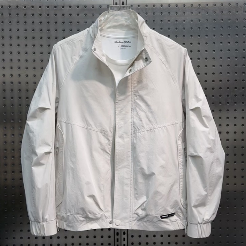 春秋季新款男士潮牌立领夹克外套